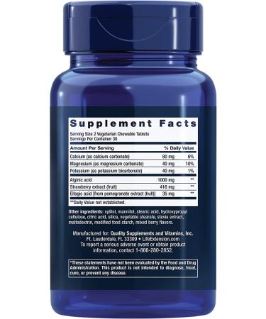 Shop Life Extension Esophageal Guardian - Berry Flavor Chewable Tablets (60 Count) for Digestive Health - Buy Online on GoSupps.com