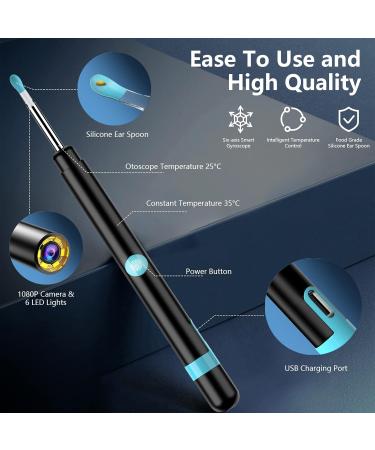 Premium Ear Wax Removal Otoscope Kit - 1080p HD WiFi 7 Functions LED Lights for Adults & Children - Compatible with All Smart Devices - Buy Online on GoSupps.com