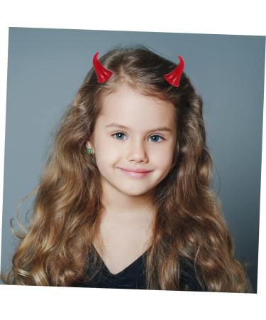 ABOOFAN 6 Pairs Halloween Decorative Red Horn Barrettes Horns Cosplay Demon Hair Clamps Bang Ox Horn Halloween Hair Clip Small Horn Hair Clips Metal Snap Hair Clips Demon Horns Cute Props - Buy Online on GoSupps.com
