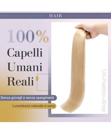 Buy UK Fashion Tape In Hair Extensions - 35cm Remy Real Human Hair 40g #24 Natural Blonde - Buy Online on GoSupps.com