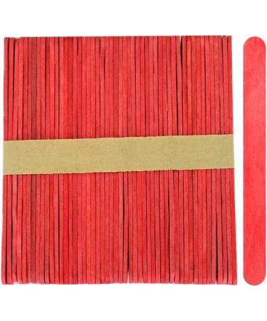 Craft Popsicle Sticks 4.5 Inch Standard - Red 200 Sticks - Natural and Multi Color Packs | CraftySticks - Buy Online on GoSupps.com