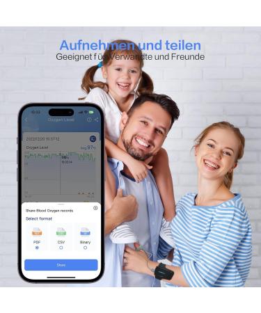 Viatom Bluetooth Pulse Oximeter - 72 Hour Battery Continuous Blood Oxygen Monitoring Portable Sleep Monitor & Professional App - Buy Online on GoSupps.com