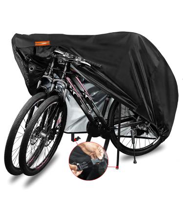 Indeed BUY Bike Cover for 1, 2 or 3 Bikes Waterproof Bicycle Cover Outdoor Bike Storage Covers XL XXL 420D Heavy Duty Rain Sun UV Wind Proof for Mountain Road Electric Bike etc XL for 1 or 2 Bikes