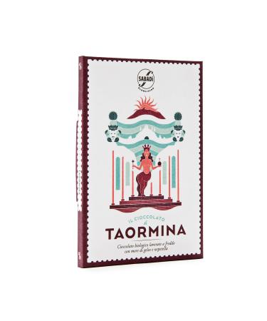 Nelson Sicily Organic cold-processed chocolate with More de Gelso and Sicilian Nepetella in honor of Taormina 50g Sabad By Nelson Sicily