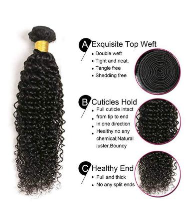 Brazilian Kinky Curly Human Hair Bundle 20 Inch | 100% Unprocessed Virgin Hair | Natural Black Color - Shop Now! - Buy Online on GoSupps.com