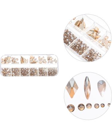 minkissy 1 Box Nail Art Flat Drill Rhinestone for Nails Crystal Nail Gems Accessories for Flatback Nail Rhinestones Nails Decoration Rhinestones Nail Glass Manicure Tools - Buy Online on GoSupps.com
