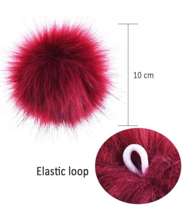 SIQUK 30 Pieces Faux Fur Pom Pom Set - Fluffy Fox Fur Pom Poms for Hats, Scarves, and Bags - 15 Bright Colors - 2 Pcs Per Color - Buy Online on GoSupps.com