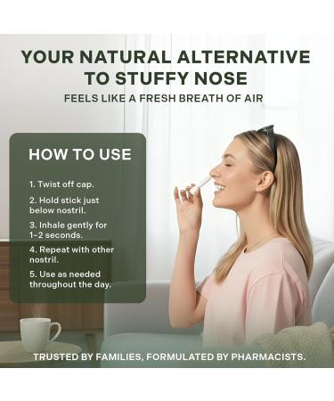 Betterbrand Reset Stick Trio Natural Nasal Inhaler for Congestion Relief, Peppermint, Eucalyptus & Lavender Aromatherapy, Non-Medicated, Travel-Friendly Sinus Support - Pack of 3 - Buy Online on GoSupps.com