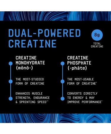 BEYOND RAW Creatine Monophate - Duel-Powered with 5g of creatine monohydrate 3g of creatine Phosphate and 50mg of Atstragin Blue Raspberry (30 Servings) - Buy Online on GoSupps.com