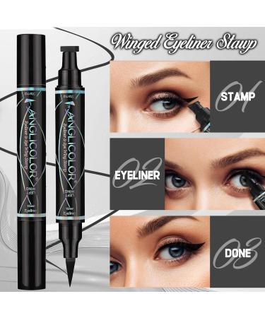 TaimeiMao Eyeliner stamp waterresistant quickdrying 2 pieces black - Buy Online on GoSupps.com