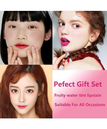 3-Piece Set: Long-Lasting Lip Stain in 3 Colors - Non-Sticky, Waterproof & Moisturizing Lip Tint Gloss - Ideal Gift for Women & Girls - Buy Online on GoSupps.com