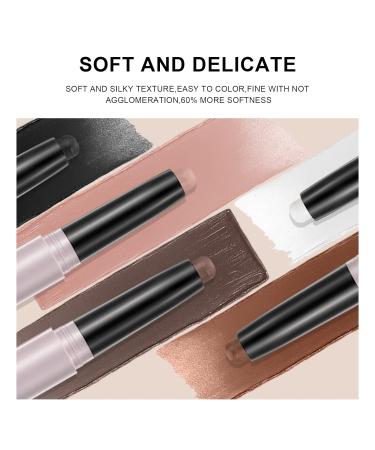 NewBang 5Pcs Matte Eyeshadow Stick Set - Neutral Brown Creamy Waterproof Eyeshadow Pencil Crayon for Long Lasting Eye Makeup - 0.20 Ounce (Pack of 5) - Buy Online on GoSupps.com