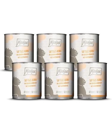 Mjamjam Premium Wet Cat Food Mix Package II - Wild & Rabbit Turkey and Juicy Chicken with Carrot (6 x 800g) - High-Quality International Shipping - Buy Online on GoSupps.com