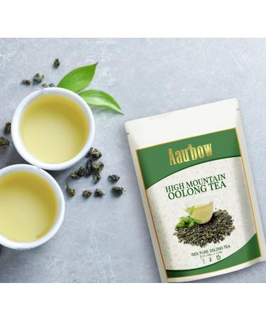 Aaubow| Oolong Green Tea Loose Leaves | Loose Leaf Tea| Natural Ceylon Oolong Green Tea|Naturally Detoxing & Slimming Tea| 200g Resealable Pouch |Brew 100 Cups| Hot| Iced| Cold Brewed or Kombucha Tea - Buy Online on GoSupps.com