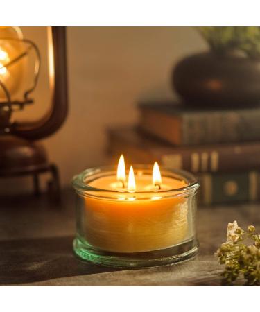 Buy Bluecorn Botanica Beeswax Candle - 3-Wick Pure Beeswax & Vanilla Scented Candle | International Shipping Available - Buy Online on GoSupps.com