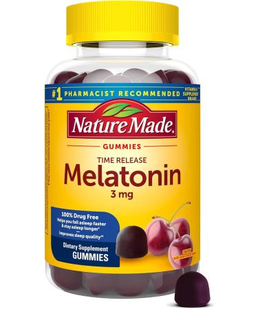 Nature Made Time Release Melatonin 3mg - Cherry - 60 Gummies
