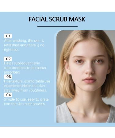 Facial scrub mask moisturizing face cream gently removes grease and dirt minimizes fine lines for neck d collet and face facial care - Buy Online on GoSupps.com