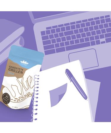 Entosus Dried & Roasted Grilling Snack - Crunchy Salted Insect Protein Sustainable Meat Substitute 20g - Perfect for Cooking & Snacking | International Shipping - Buy Online on GoSupps.com