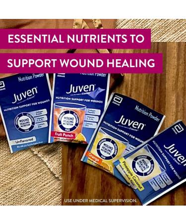 Juven Therapeutic Nutrition Drink Mix Powder - Collagen Protein for Wound Healing - Fruit Punch Flavor - 30 Count - Buy Online on GoSupps.com
