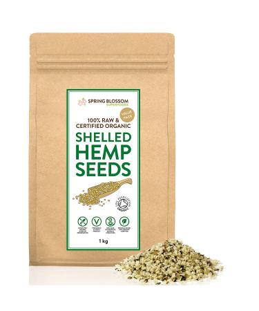 1KG Raw Organic Shelled/Hulled Hemp Seeds Hearts Healthy Vegan Snack Rich in Plant-Based Protein Omega 3&6 Amino Acids & Minerals Gluten-Free Superfood in Eco-Friendly Resealable Pouch Premium Q Nutty 1 kg (Pack of 1) - Buy Online on GoSupps.com