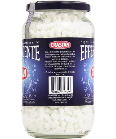 Crastan Effervescente Antacid Granules with Lemon Juice 7.8oz Glass Jar - Italian Import - Buy Online on GoSupps.com