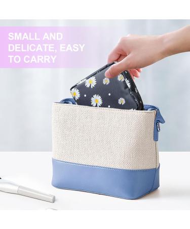 TSHAOUN 3 Pieces Sanitary Napkin Towel Storage Bag Portable Menstrual Cup Pouch Sanitary Napkin Pad Organizer with Zipper Tampons for Girls Women Lady Collect Bag for Coin Lipstick Key (3Colors) - Buy Online on GoSupps.com