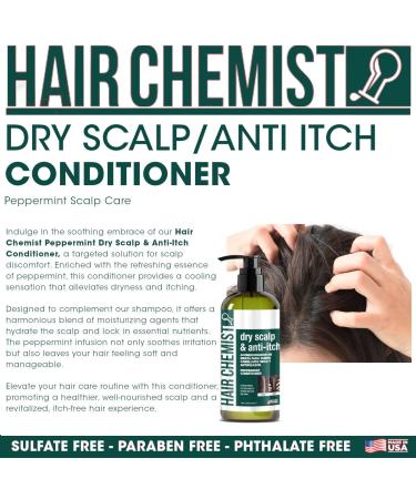 Buy Hair Chemist Conditioner 33.8 oz - Anti-Itch Peppermint Hydrating for Dry Scalp Paraben-Free & Sulfate-Free Made in USA - International Shipping Available - Buy Online on GoSupps.com