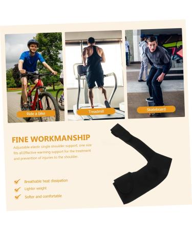 KALLORY Men's Shoulder Pads & Arm Sling - Sports Support Injury Recovery Shoulder Wraps & Brace Medium Black - Buy Online on GoSupps.com