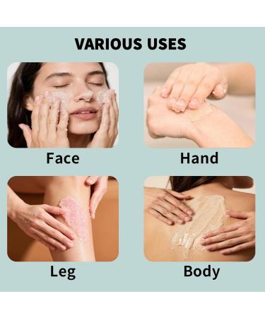 Aloe vera Body Scrub Gift Set - 35 Packets & 2 Pcs Exfoliating Gloves Exfoliating & Moisturizing Sugar Scrub for Face & Body Self Care Gifts for Women - Buy Online on GoSupps.com