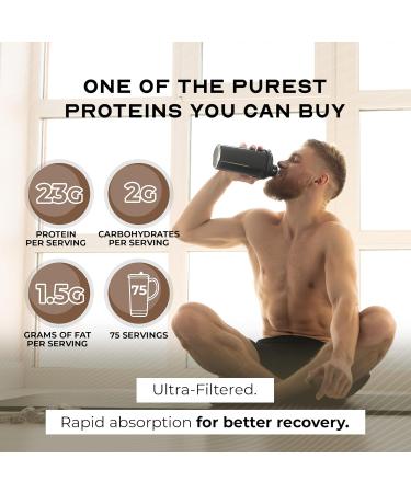 Muscle Feast 100% Grass Fed Whey Protein Powder All Natural Hormone Free Paure Raised Whey Protein Powder for Women & Men- Whey Concentrate Isolate & Hydrolyzed Protein Powder Blend - Chocolate 5lb Chocolate 5 Pound - Buy Online on GoSupps.com