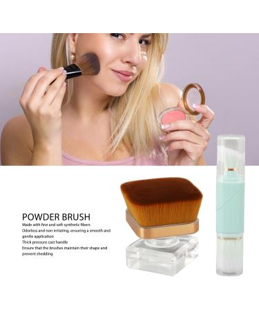 Double Head Makeup Brush 360 Degree Rotation Liquid Brush Soft Hair Durable Portable Size for Blush - Buy Online on GoSupps.com