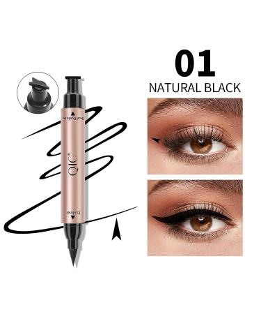 DekRion Winged Eyeliner Stamp - Waterproof Long-Lasting Liquid Eyeliner in Black | 1PC - Buy Online on GoSupps.com