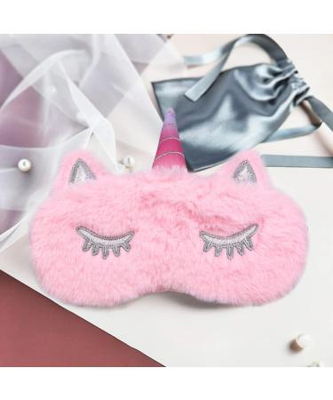 Kids Unicorn Sleep Mask 2 Pack - Soft Plush Eye Masks for Girls - Buy Online on GoSupps.com