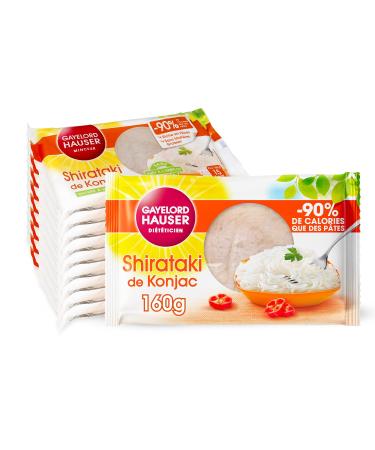 GAYELORD HAUSER - Konjac - Shirataki by Konjac - Nature - No Rinse - Ready to Use - 10 Packs of 160g