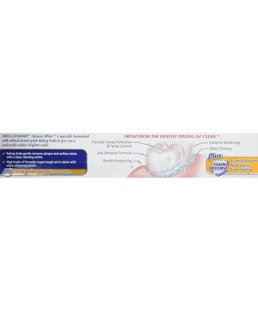Arm and Hammer Advance White Extreme Whitening Toothpaste 6 Oz - Stain Defense & Brightening | Buy Internationally - Buy Online on GoSupps.com
