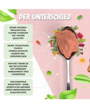 OrganicFarms Vitalquelle Superfood Smoothie Powder Juice Treatment Beetroot Acai Powder OPC Protein Powder Vegan Micronutrients - 17.6 Oz - Buy Online on GoSupps.com