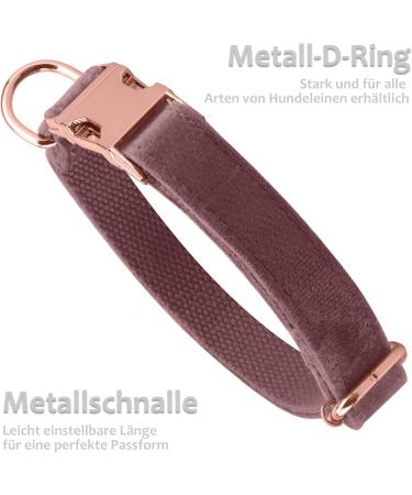 Shop Asvin Dark Pink Velvety Dog Collar - Soft Comfortable & Removable Fly | Perfect for Weddings Birthdays & Parties - Multi-Color Options Available - Buy Online on GoSupps.com