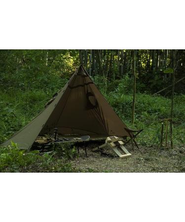 OneTigris TENTSFORMER Raincoat Bushcraft Poncho Tent - Waterproof Multiuse Rain Cover in Coyote Brown - Buy Online on GoSupps.com