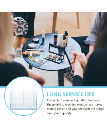 POPETPOP 3 Pcs Storage Rack Polisher Organizer Nail Drill Machine Nail Drill Organizer Grinding Head Storage Rack Nail Tech Desk Organiser Nail Stand Bracket Box Nail Polish Plastic 10.3x9.7cmx3pcs Bluex3pcs - Buy Online on GoSupps.com