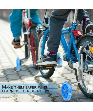 Houseen Kids Bike Training Wheels with LED Flash - 1 Pair | Adjustable Stabilizer Support for 12-20 Inch Children's Bicycles - Buy Online on GoSupps.com
