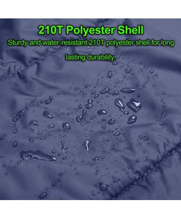 Cotton Flannel Double Sleeping Bag for Camping, Backpacking, or Hiking - Queen Size 2 Person Waterproof Sleeping Bag for Adults or Teens - Lightweight & Waterproof - Blue - Buy Online on GoSupps.com