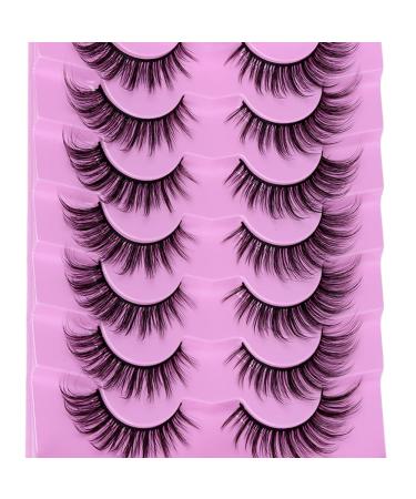 DSLONG Natural Fluffy Fox Eye 3D Curl False Lashes - Cat Eye Manga Look (C02) - Buy Online on GoSupps.com