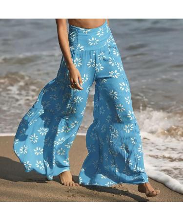 HAIBING Wide Leg Pants Soft and Patterned Wide Legs Elegant and Stylish Pants for Women. (S) - Buy Online on GoSupps.com