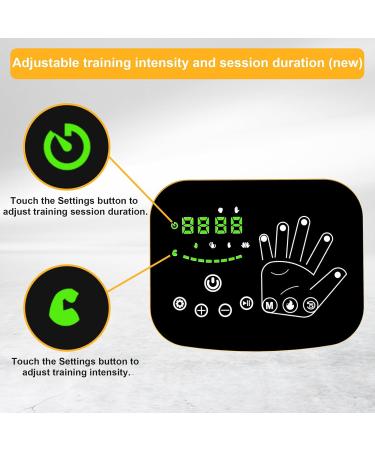 Rehabilitation Robotic Gloves with Three Levels of Heating Modes to help with hand Stroke Rehabilitation Adjustable Training Intensity Finger Training Device. Left Hand-M - Buy Online on GoSupps.com