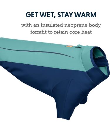 Undercoat Water Jacket Medium - Aurora Teal | Premium Waterproof Dog Coat for All Weather Conditions - International Shipping Available - Buy Online on GoSupps.com