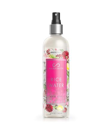 Hairfinity Rice Water Hair Mist - Silicone & Sulfate Free Growth Formula - Best for Damaged, Dry, Curly or Frizzy Hair - Thickening for Thin Hair, Safe for Keratin and Color Treated Hair 8oz