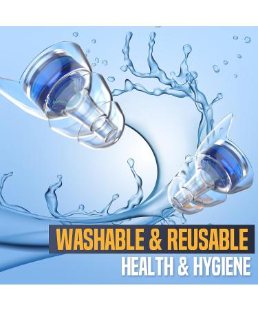 High Fidelity Earplugs for Concerts & Events - Noise Reduction & Hearing Protection - 2 Pairs - Reusable Silicone Earplugs - Buy Online on GoSupps.com