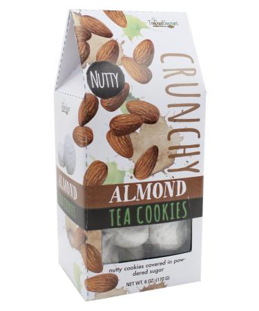 Too Good Gourmet 6 Pack of Almond Tea Cookies | Soft Baked to Perfection | Powder Sugar Topping | Great Gift Almond (6 Pack)