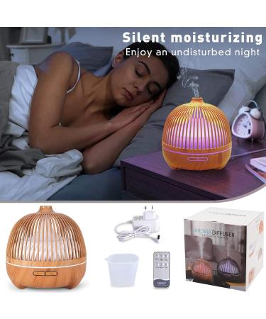 Vipnaji 550ml Aroma Diffuser - Premium Ultrasonic Humidifier for Essential Oils | 7-Color LED Light BPA-Free Ultra Quiet (30dB) - Perfect for Bedroom Office Spa - Buy Online on GoSupps.com
