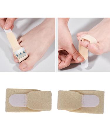 Skin Color Toe Sleeves 2pcs - Soft Hammer Toe Straightener Strap - Claw Toe Corrector for Bent Toe (S) - Buy Online on GoSupps.com